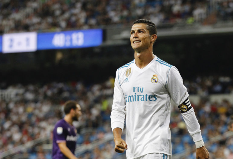 Cristiano Ronaldo se lamenta durante un partido (Gtres)